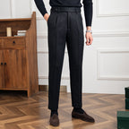 Firenzi Lucente Herringbone Wool Trousers