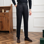 Firenzi Lucente Herringbone Wool Trousers