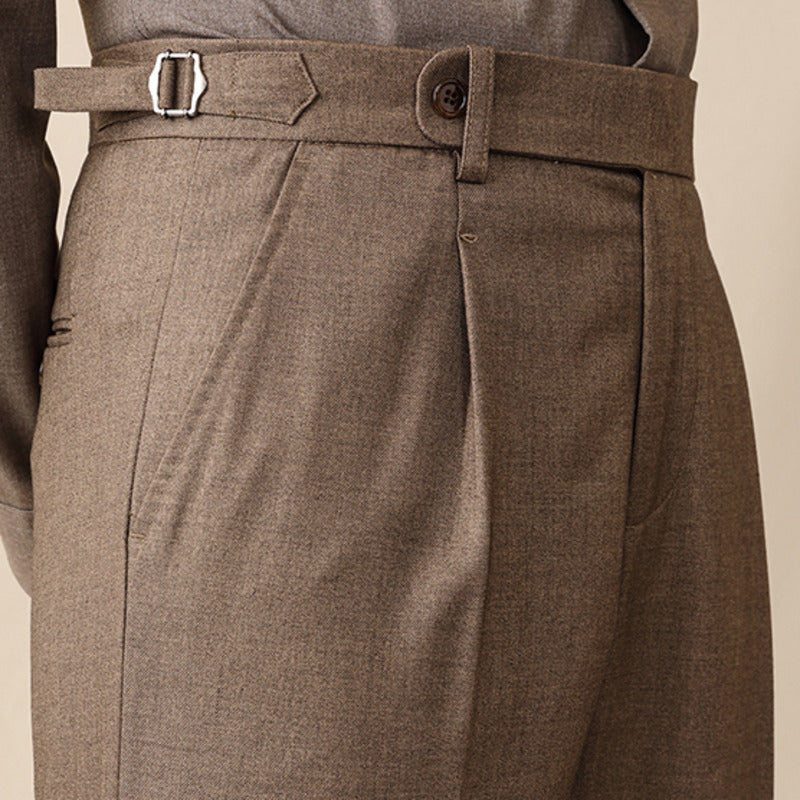 Firenzi Moretti Herringbone Tailored Trousers