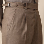 Firenzi Moretti Herringbone Tailored Trousers
