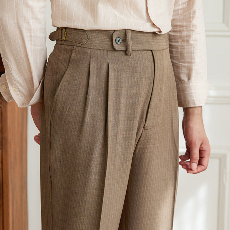 Firenzi Mariani Pinstripe Heritage Trousers