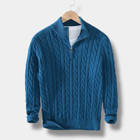 Firenzi Windsor Jacquard Mock Neck Sweater
