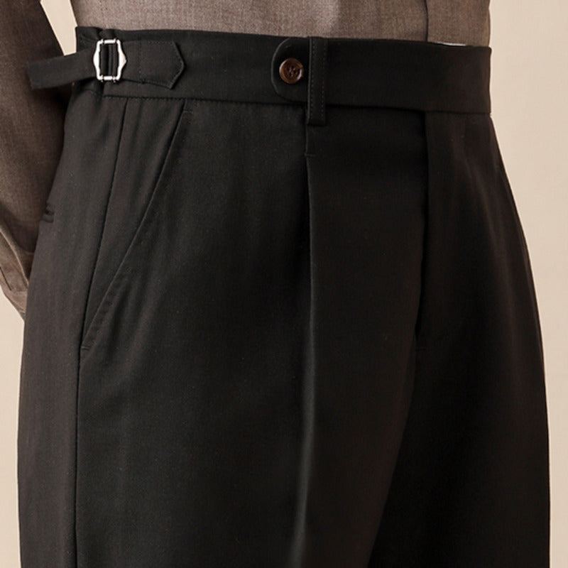 Firenzi Moretti Herringbone Tailored Trousers