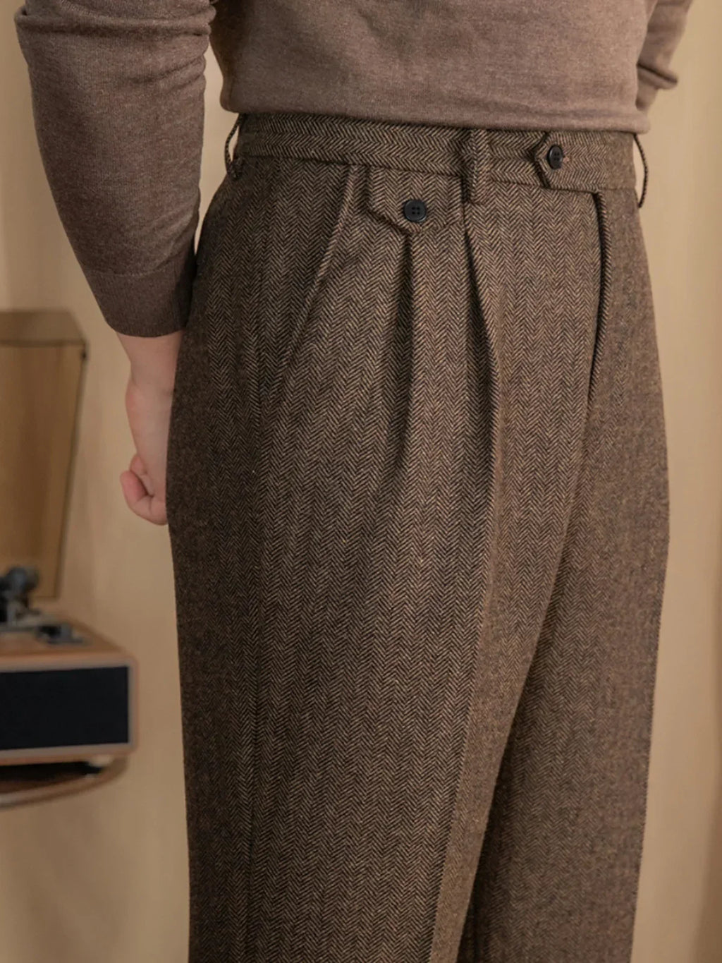Firenzi Marcel Heritage Wool Trousers