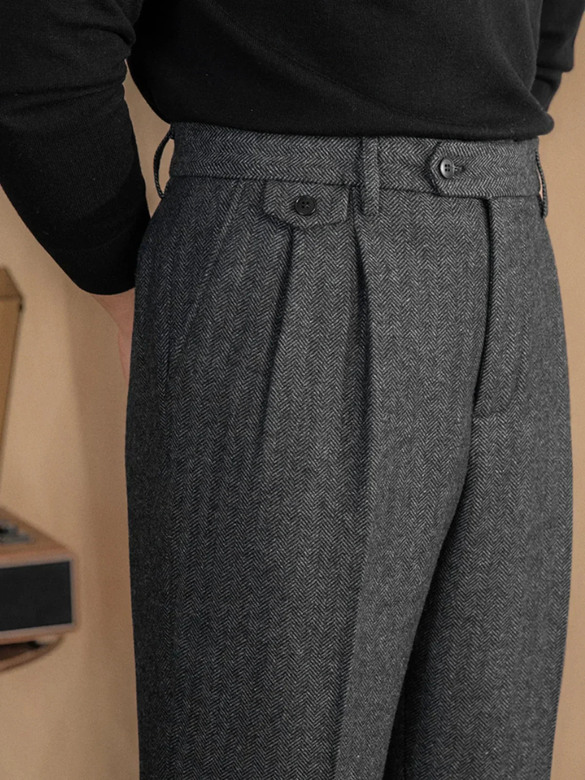 Firenzi Marcel Heritage Wool Trousers