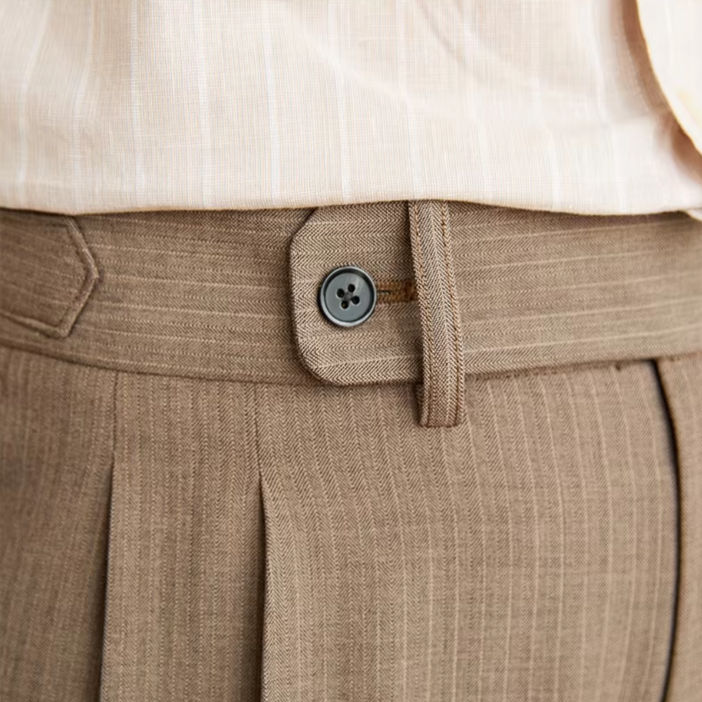 Firenzi Mariani Pinstripe Heritage Trousers