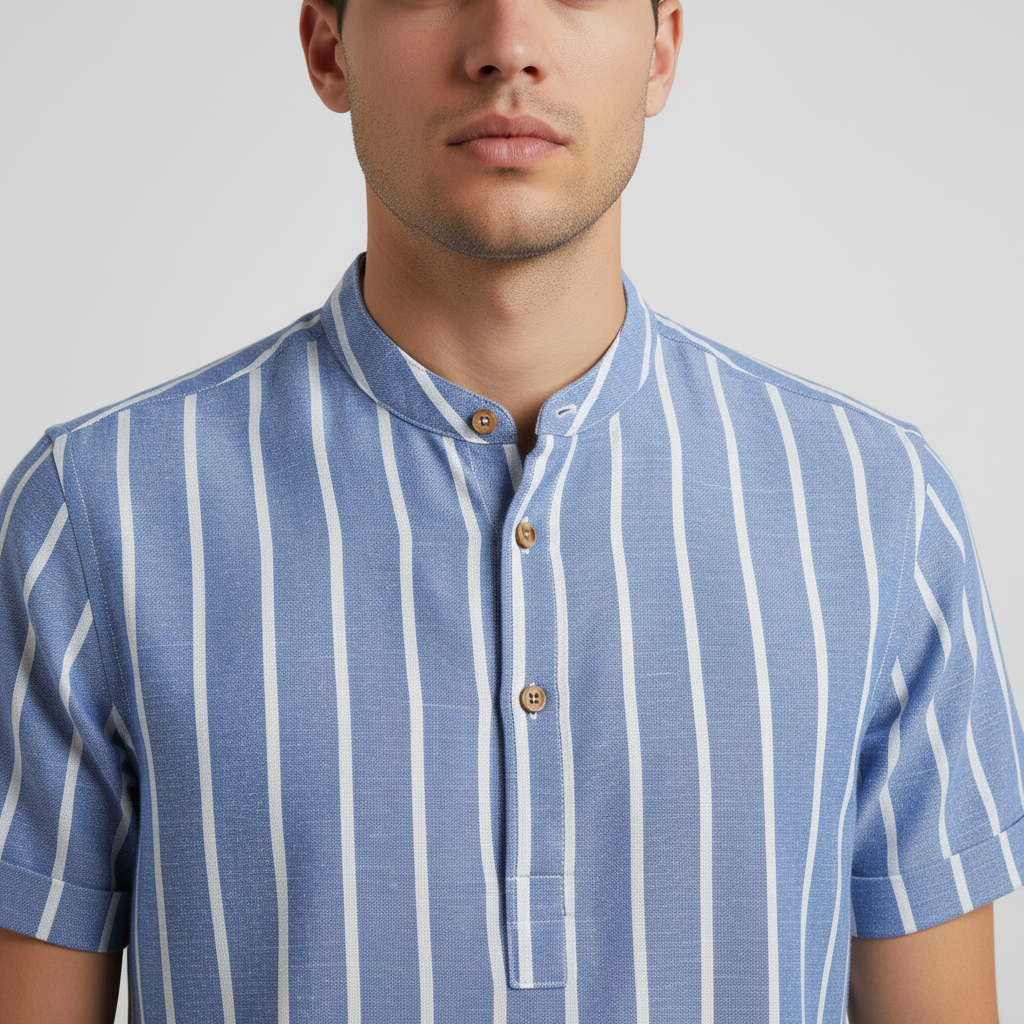 Firenzi Valbonne Striped Linen Shirt