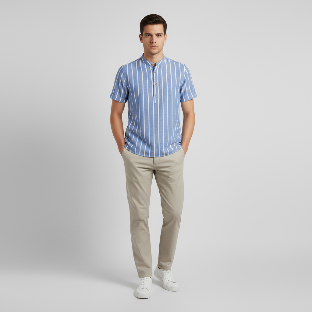 Firenzi Valbonne Striped Linen Shirt