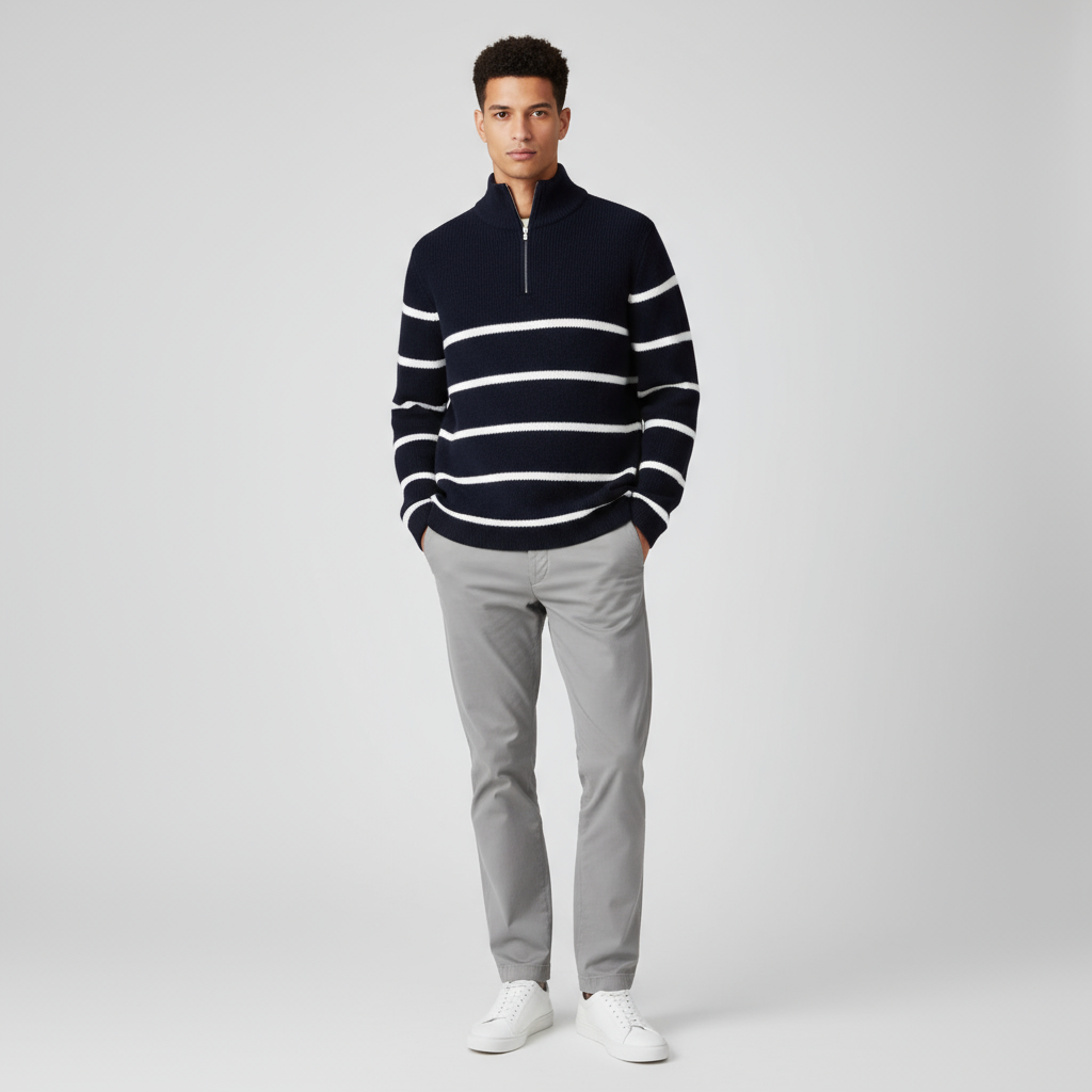 Firenzi Ferrara Soft-Touch Half-Zip Knit