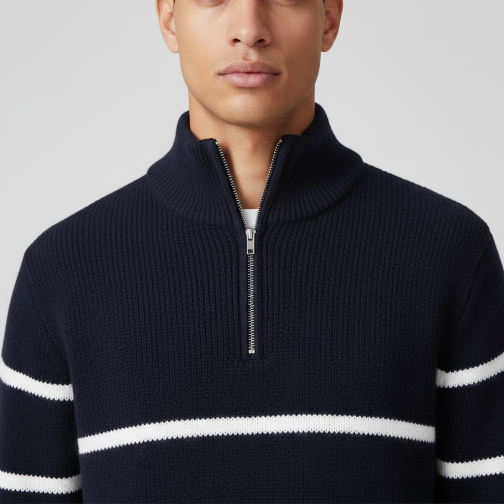Firenzi Ferrara Soft-Touch Half-Zip Knit