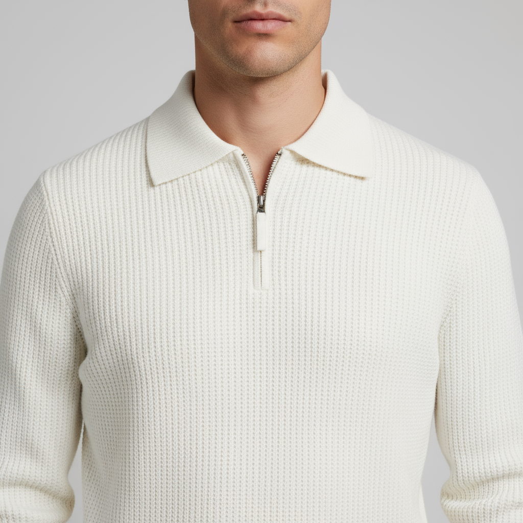 Firenzi Torino Brushed Half-Zip Sweater