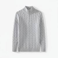 Firenzi Montclair Cable Quarter-Zip Sweater