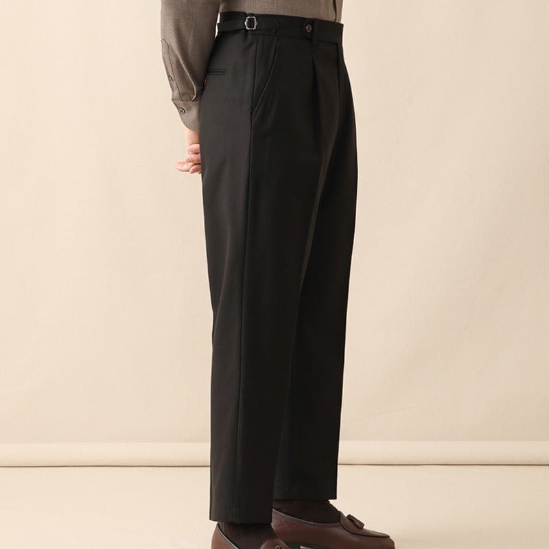 Firenzi Moretti Herringbone Tailored Trousers