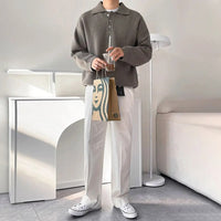 Firenzi Bellver Pleated Polo Sweater