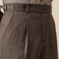 Firenzi Moretti Herringbone Tailored Trousers